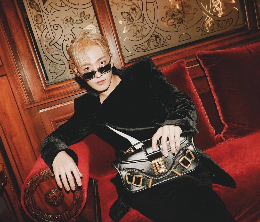 Sourcherrycoke's tweet photo. We are excited to announce Kim Hongjoong as our new ambassador! We are happy having him in our team!  #BALMAIN #BALMAINARMY #Ateez https://t.co/gBh6XEWYCR