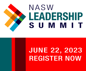 nasw's tweet photo. Registration for#NASWLeadership2023 is now open! The Summit is June 22 &amp; will be 100% virtual. Enjoy keynote, plenary, and workshop sessions focusing on leadership skills development and more https://t.co/uO9vsE2x7Y #NASWLeadershipSummit23 #SocialWorkBreaksBarriers #SWMonth23 https://t.co/t3ed92VC68