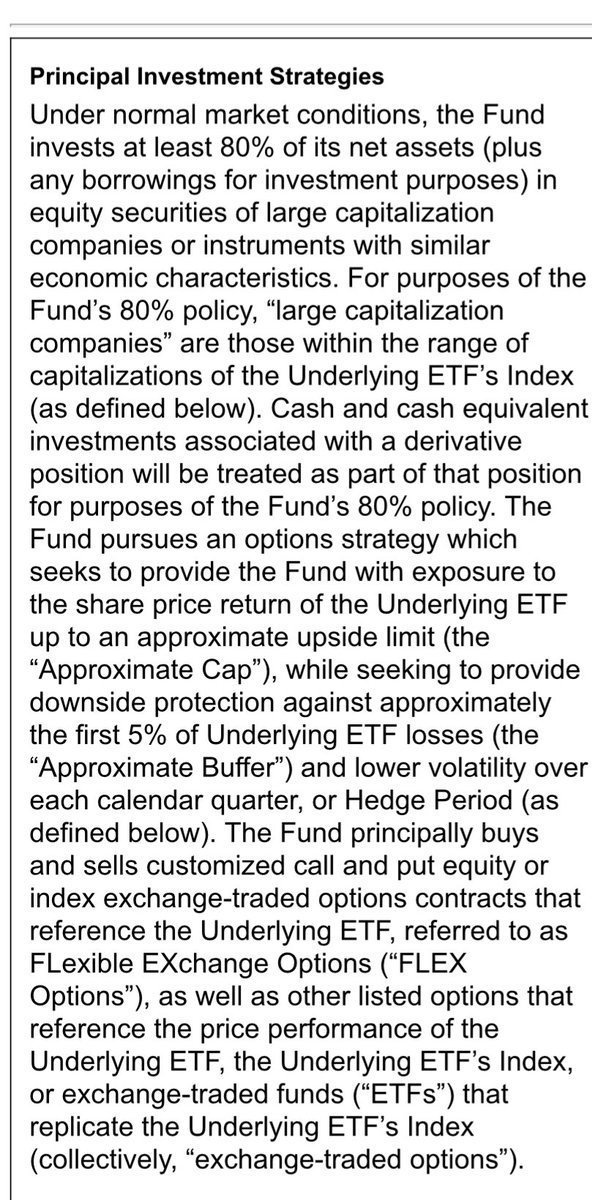 EricBalchunas's tweet photo. Background: buffer ETFs use flex options to protect from a certain amt of downside like the first 5%. https://t.co/6LoSINKkrQ