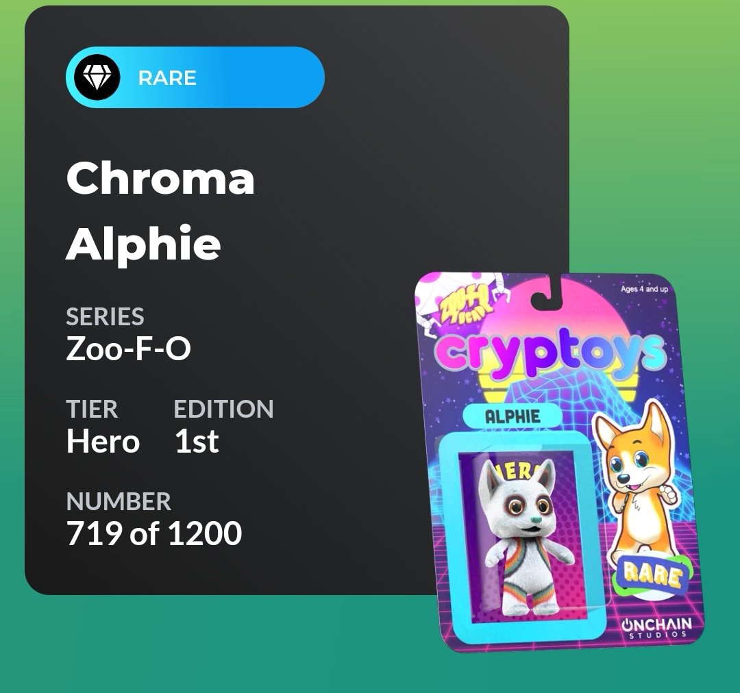 Moocowsrcute's tweet photo. @Cryptoys Zoo-F-O Escape drop is live! 
Just pulled these beauties 😍 I think I'll keep them wrapped up for now 🥰
https://t.co/fxnSLJRAHH https://t.co/v23cTlHubv