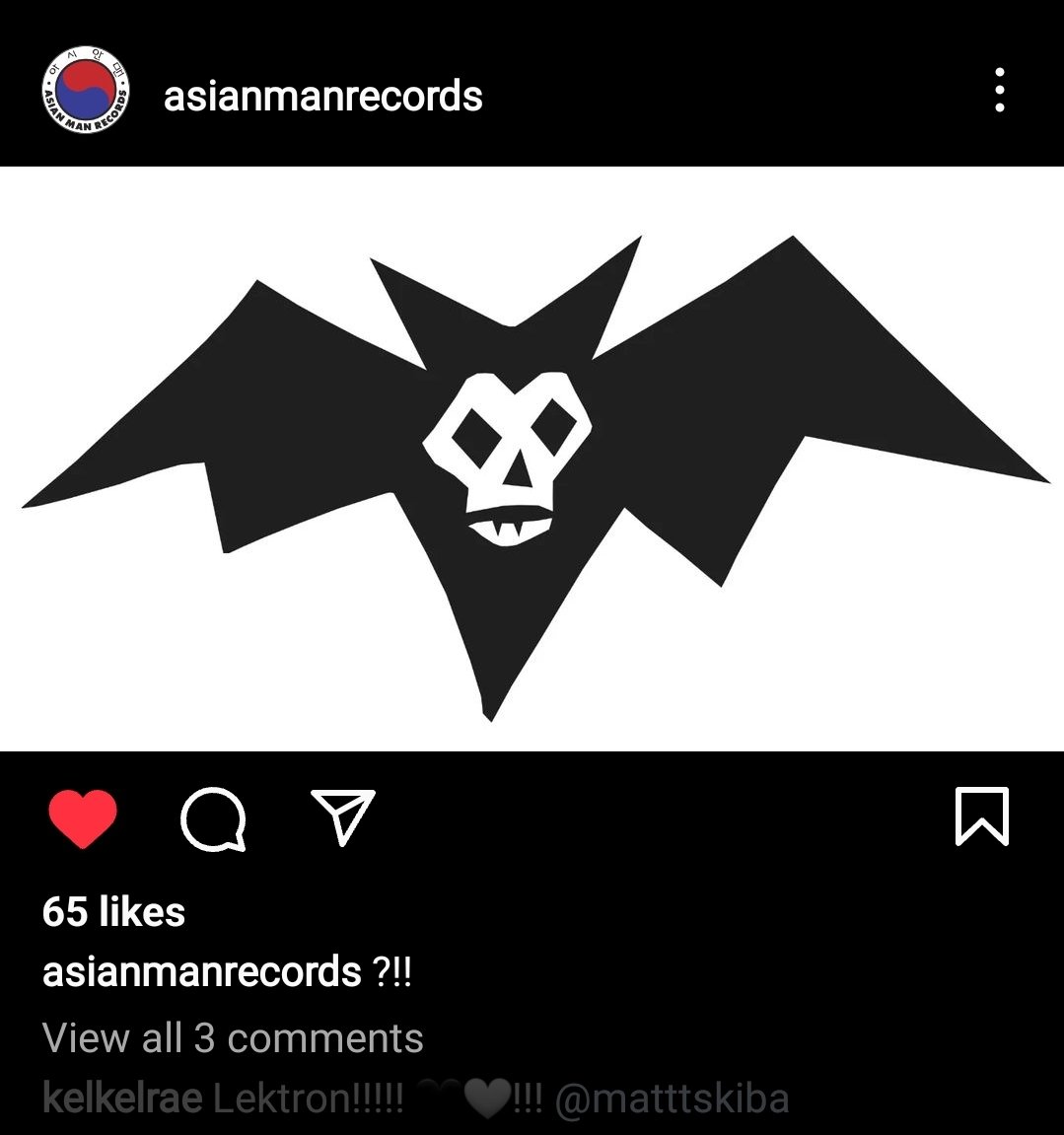 kelkelrae's tweet image. Omfg and Matt Skibas record label just dropped this. Hell YES
🤍🖤🤍🖤 🦇
#Lektron 
#MattSkiba
#AsianManRecords