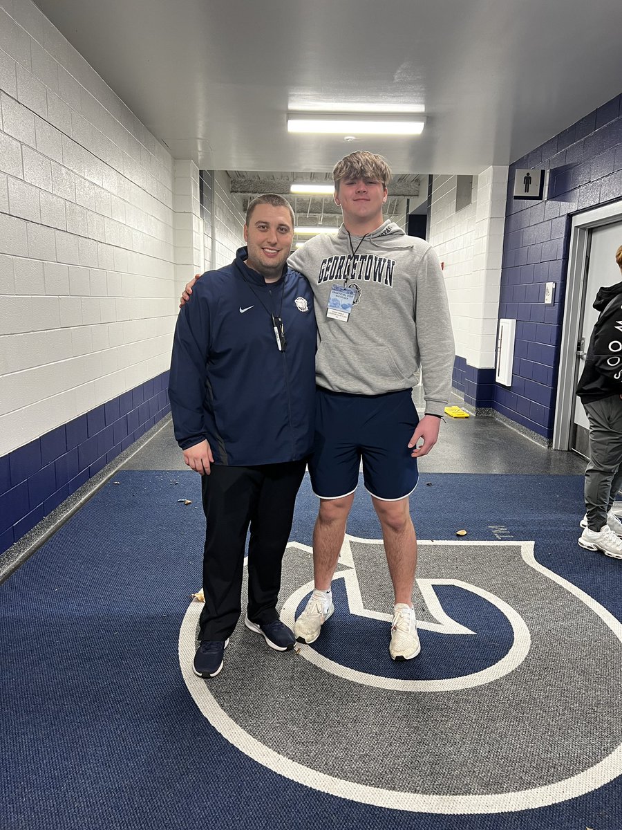 Thank you <a href="/HoyasFB/">Georgetown Football</a> for having me today. Enjoyed the visit!