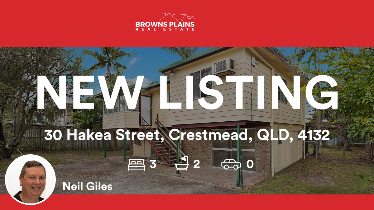 PropertyQLD4118's tweet photo. 🛌 3 🛀 2
📍 30 Hakea Street, Crestmead, QLD, 4132

My latest listing on RateMyAgent.

https://t.co/fnbpqdtu3E

...
#ratemyagent #realestate #Browns_Plains_Real_Estate https://t.co/6ZRS5eR1Vw