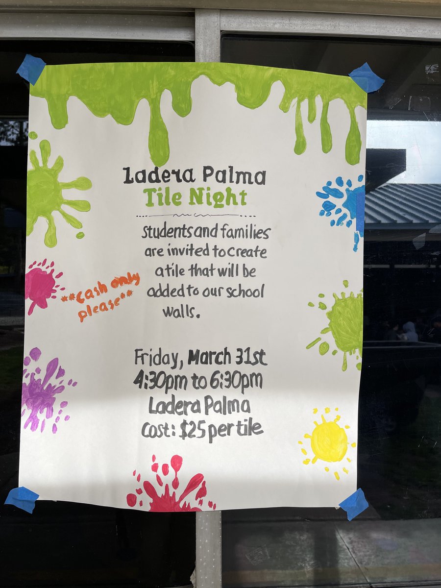 SrJaimes503's tweet photo. Had such a blast! Love seeing our community come out to leave their mark 🎨 Thanks to @LaderaPalmaPTA as always! https://t.co/6zhz36lq8o