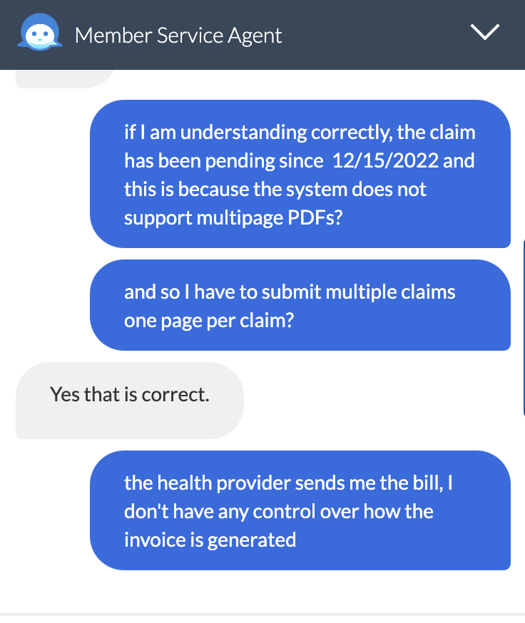 Michael Barton (@bioinformatics) on Twitter photo It's 2023 we have AI assistants that can answer questions about math and physics, while being able to write complex algorithms in seconds
yet <a href="/AnthemBlueCross/">Anthem Blue Cross</a>'s computer system cannot support insurance claims with more than one page It's 2023 we have AI assistants that can answer questions about math and physics, while being able to write complex algorithms in seconds
yet <a href="/AnthemBlueCross/">Anthem Blue Cross</a>'s computer system cannot support insurance claims with more than one page