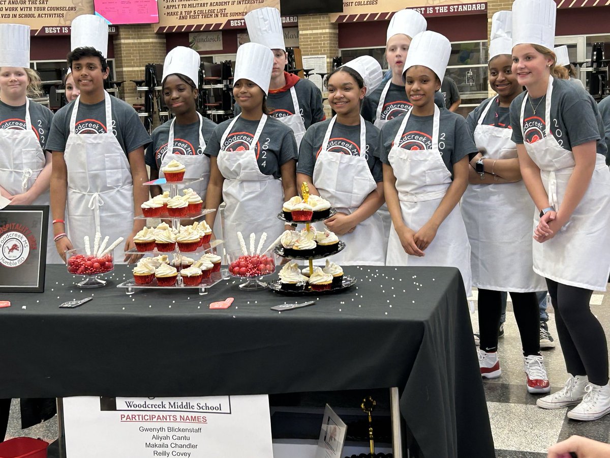 Congratulations to my hospitality and tourism students! Tonight we won 2nd place in the appetizer round of Top Hat!!!  ⁦<a href="/HumbleISD/">Humble ISD</a>⁩  ⁦<a href="/HumbleISD_CTE/">Humble ISD CTE</a>⁩ ⁦<a href="/HumbleISD_WMS/">Woodcreek Middle</a>⁩