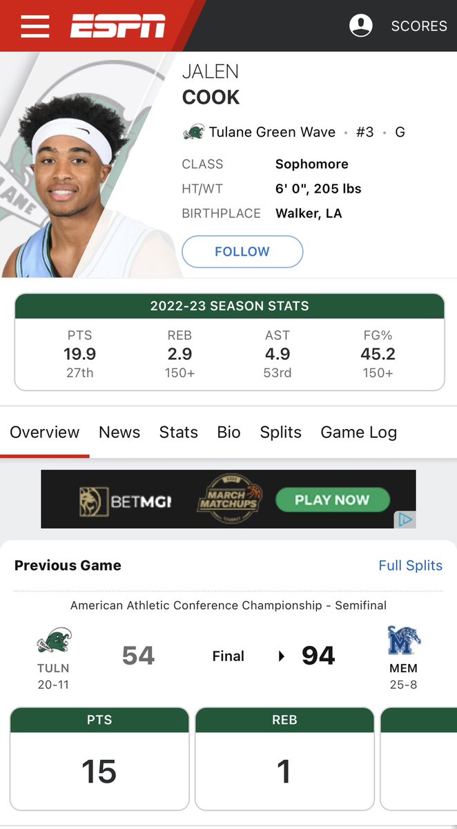 CB1_TheFiend's tweet photo. 🚨PREDICTION 🚨

Former Tulane guard Jalen Cook BACK to LSU‼️👀🤯

Averaged 19.9ppg, 2.9rpg, and 4.9ast a game last season. One of the BEST transfers in the country🔥

58/63🔮

@sorkness_troy https://t.co/2ErSAXqtHD