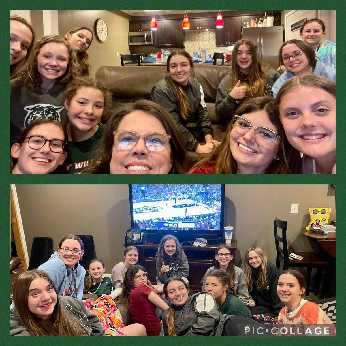 Meg_Kess's tweet photo. Lady Wildcat b-ball watching final 4 hoops 💚🏀❤️#SalemWildcatPride https://t.co/PxT7lq7dA8