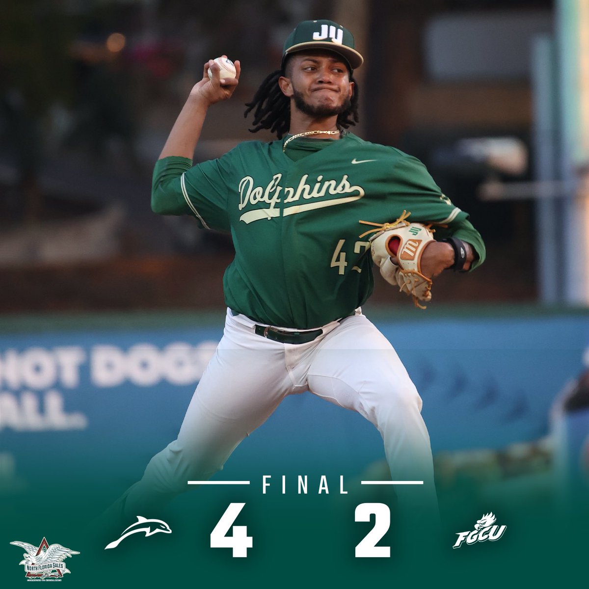 DOLPHINS WIN IT!

A Friday night W on the road over #16 FGCU!

Final score pres. by <a href="/NorthFLSales/">North Florida Sales</a> 

#JUPhinsUp