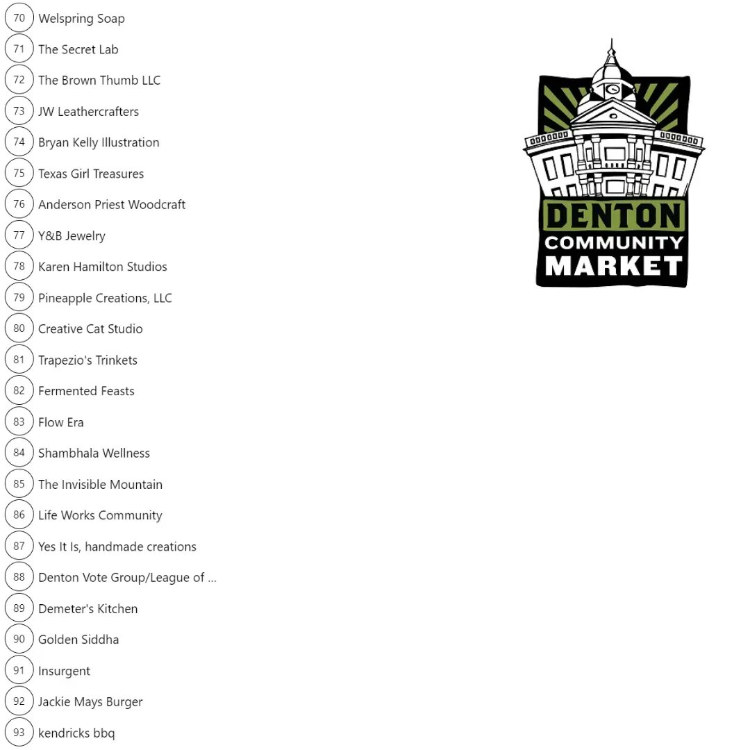 Denton Community Market tweet media