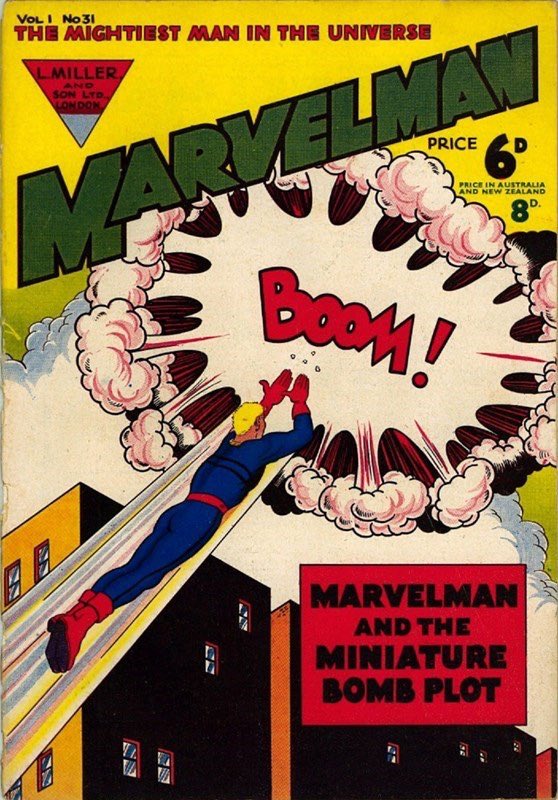 SGanschow's tweet photo. @WednesdayPull I have an OG #Marvelman (eventually #Miracleman) from the Golden Age, no, 31 (issue 6 — if you know, you know). Really proud to own this! https://t.co/Mds8cFO3L0