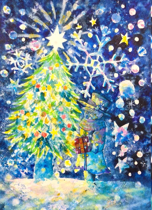 宇宙紳士「毎年恒例の"私の私による華麗なる私を見よ大宇宙紳士展示会"爆祭☆ご覧あれおりはべりいまそかりィィいいい!!!!なんでか冬の絵が多い雪の似合うハイパージェントルメン…夏の絵無いですな!今年こそは常夏宇宙紳士描くのだ液体よ!!!!」 