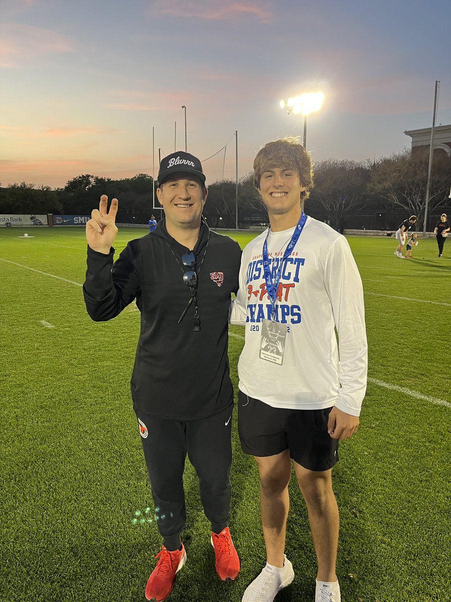 Had a great time <a href="/SMUFB/">SMU Football</a> tonight! Loved getting to meet <a href="/coachbrewha/">Coach Jonathan Brewer</a> and <a href="/rhettlashlee/">Rhett Lashlee</a>. Thanks for the hospitality <a href="/alexm_brown/">Alex Brown</a> <a href="/ROADS2GREATNESS/">Dayven Coleman aka “Coach DayDay”</a>.
<a href="/GHSMustangsFB/">GHSMustangsFootball</a>
#PonyUpDallas
<a href="/GHSMustangsFB/">GHSMustangsFootball</a> <a href="/Coach_JHyde/">Jeffrey Hyde</a> <a href="/Coach_Stanfield/">Stanfield Qb</a> <a href="/coachcilumba/">Wallstreet Athletes /WSA BIGS /Wall Street 7v7</a> <a href="/TheCoachHolman/">Coach Holman</a>
