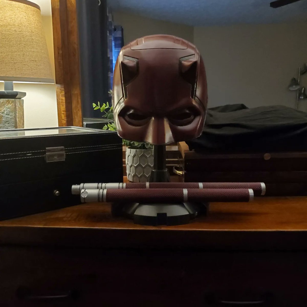 KyleBlatt's tweet photo. Daredevil project Done 3-D printing is awesome https://t.co/0fw0ynfc1A