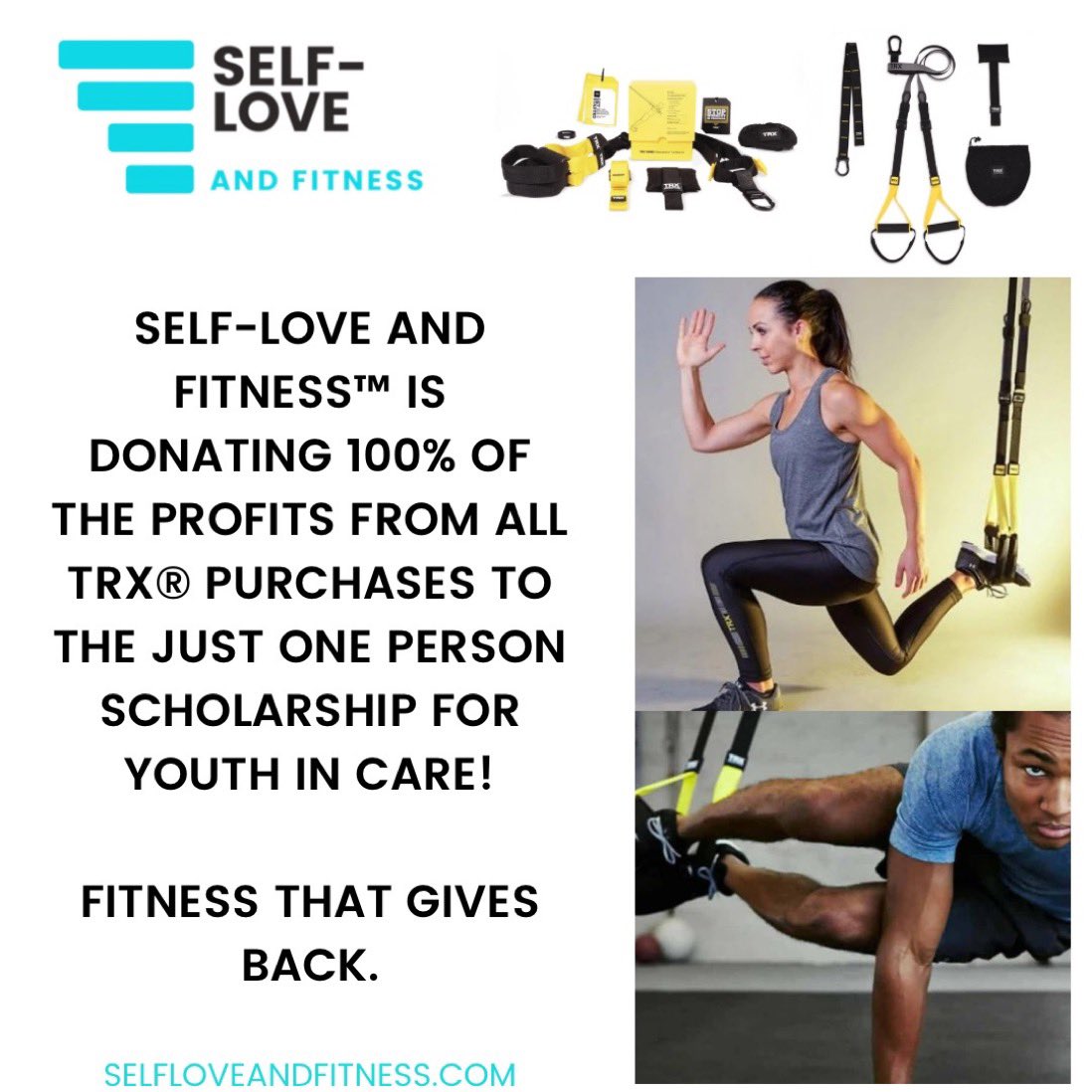 Where I am focusing my charity efforts, I think one in total is good. ✅ We are excited to announce that the profits from our TRX sales are going to the Just One Person Scholarship! #fostercareawareness #gymmotivation #ecommerce #startup #givingback