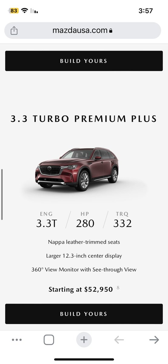 seven907907's tweet photo. طرح مازدا CX-90 في السوق الامريكي #CX90 https://t.co/A19SD369bn