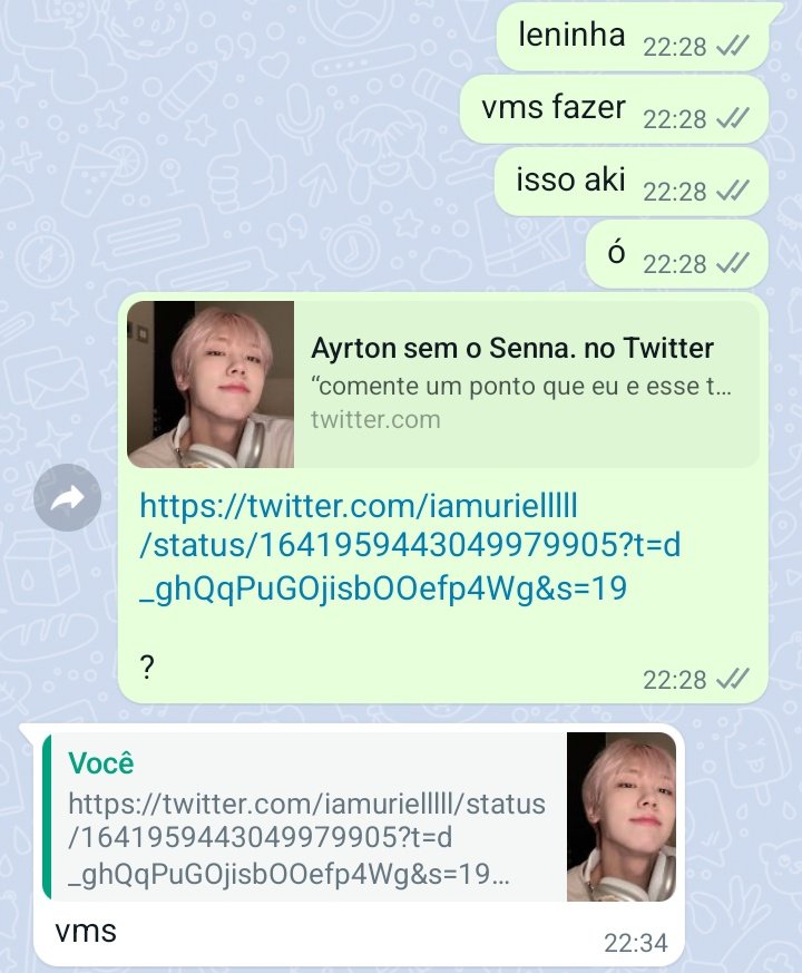 iS2kyobi's tweet photo. comenta 1 "." e eu e a lenita falamos si pega, pensa ou passa https://t.co/C6HMQQLymw