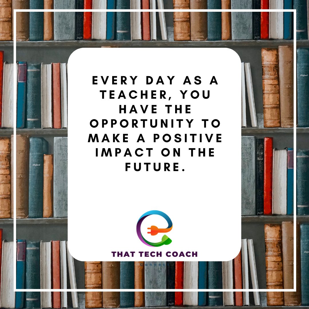 thattechcoach1's tweet image. Teachers have the power to ignite a lifelong love of learning in their students. #education #teachingpassion #teacherimpact