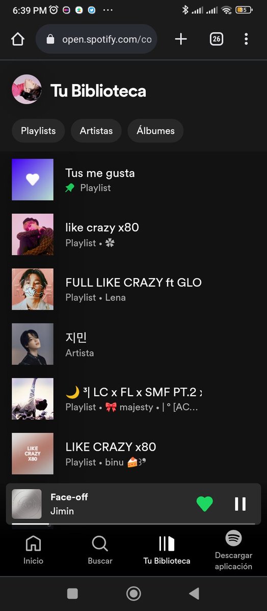 BereniceVaRo's tweet photo. Siempre en último momento pero aquí ando ✅

@13mieiangeli
@jhloviss
@11Mariana1101
@marievj__

Deja tus capturas y reta alguien más.

WE STREAM LIKE CRAZY
FOREVER YOU AND I
LET ME HAVE A TASTE
#ForeverYouAndI
#WeStreamLikeCrazy 
#LostInTheLightsWithJimin https://t.co/MsEQ8zFE4K