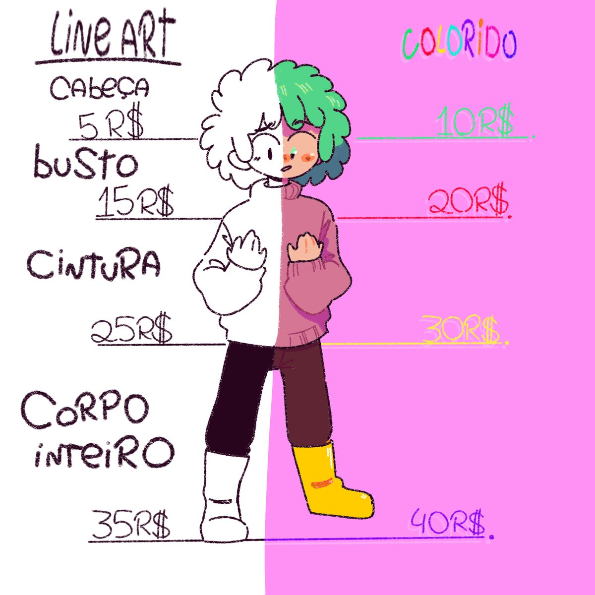 Howte4's tweet image. Oi, eu sei que é meio estranho voltar desse jeito mas eu meio que fiquei sem internet por um tempinho, ficamos sem pagar ela por falta de dinheiro,então...eu tô abrindo comissão pra dar uma forcinha aqui em casa e comprar umas coisas que tô precisando.