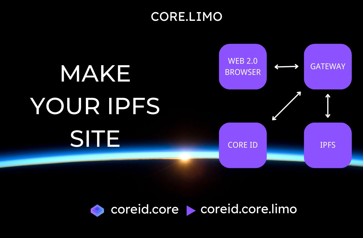 📢 #Core Decentralized Gateway is Now Live

Now anyone can publish a permanent IPFS decentralized site with the CORE ID domain

Our Decentralized Site👉 coreid.core.limo
Domain:  app.coredao.id/name/coreid.co…

$CID Random Airdrop to 200 Address: RT &amp; Tag friends &amp; Address

#ENS
