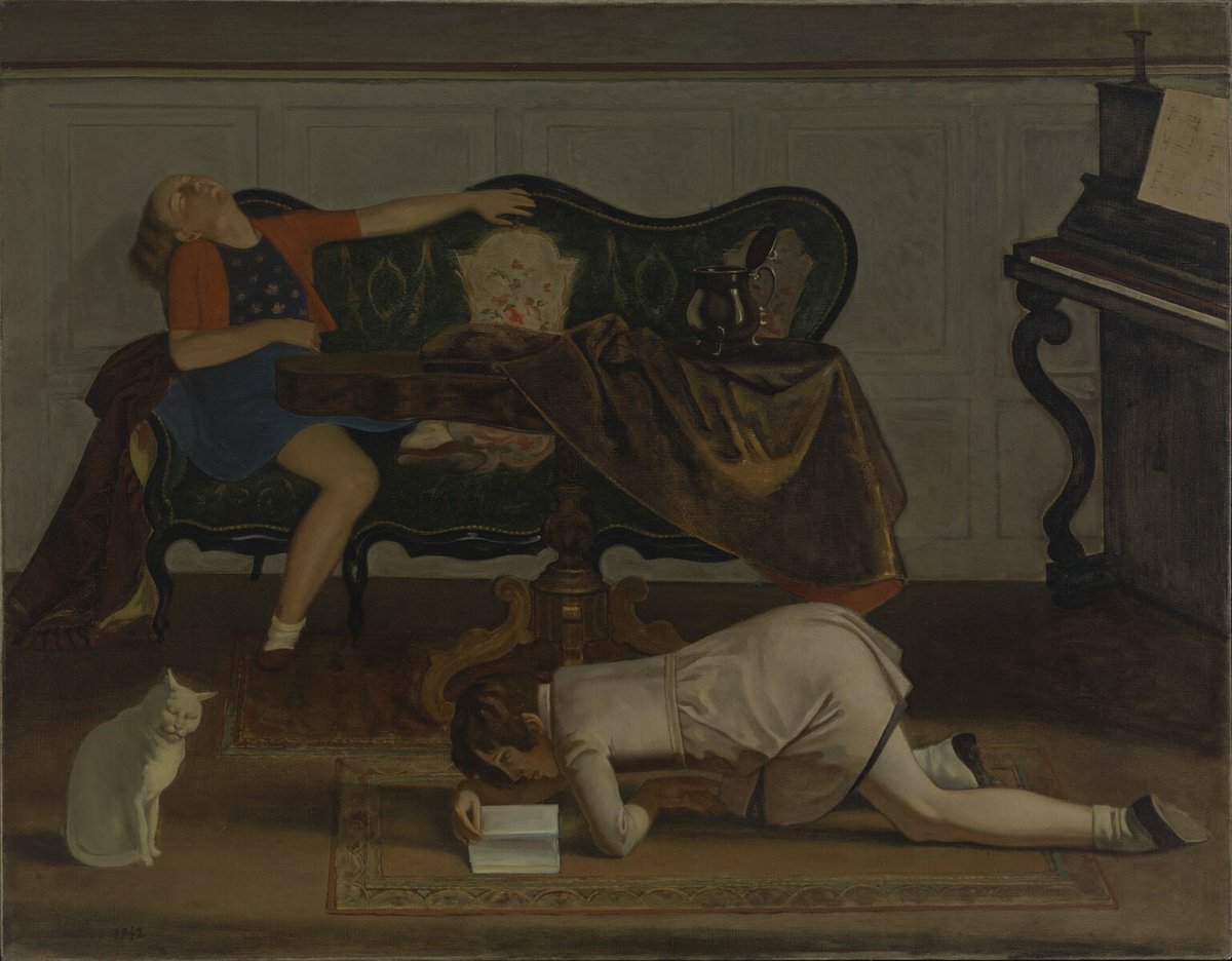 Balthus, The Living Room, 1942 #museumarchive #museumofmodernart moma.org/collection/wor…
