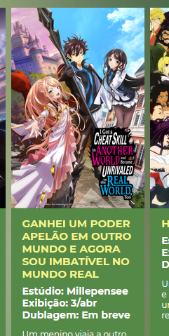 Ganhei um Poder Apelão em Outro Mundo e Agora Sou Imbatível no Mundo Real  em português brasileiro - Crunchyroll