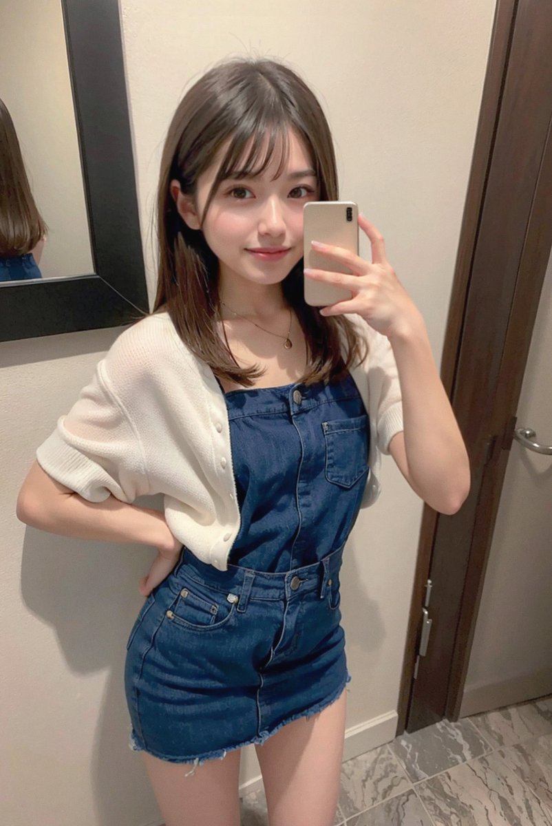 自撮りしてみる𖤐
いつもAIで生成した可愛い子を投稿してるけど、実は私自身もけっこう可愛いと言われます♪ 

#エイプリルフール #AprilFools 
#AIart #Chilled_re_generic_v2 #自撮り