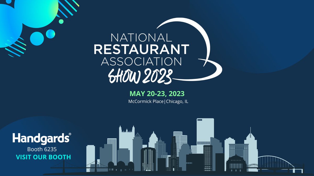 Handgards's tweet photo. We invite you to visit us at the 2023 National Restaurant Show in Chicago on May 20-23, 2023.
We will be in McCormick Place, North Hall, Booth #6235
We look forward to seeing you there!

Don’t forget to visit https://t.co/qoEFrEPBMt for all your food service disposable needs. https://t.co/y1OLvE7XHR