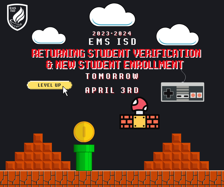 EMS ISD 2023-2024 Registration Opens Tomorrow! emsisd.com/Domain/93