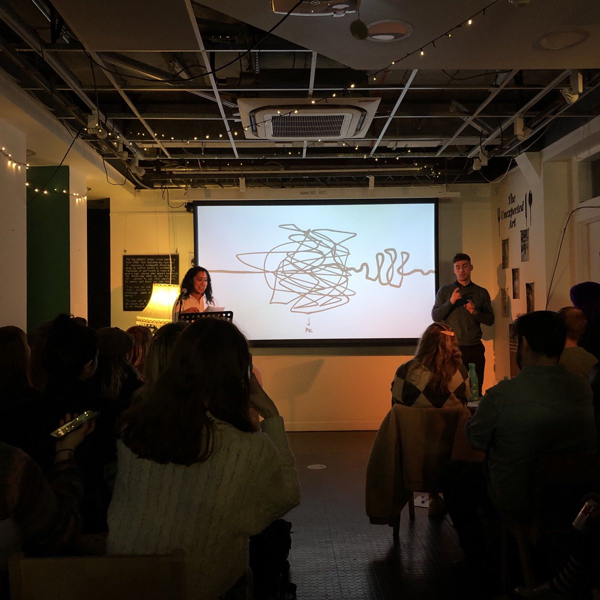 _mattbaker's tweet photo. The #CreativeSpaces showcase - an inspirational night watching a group of young people backing themselves to go on a journey of discovery and be part of building a world ⁦@creativ_spaces⁩ @thestovies ⁦@HolywoodTrust⁩ https://t.co/v2GCjd1EUX