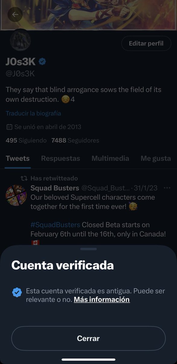 Parece que hay que despedirse del Verificado✌️