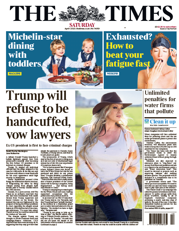 BBC News (UK) on Twitter "Saturday's Times “Trump will refuse to be