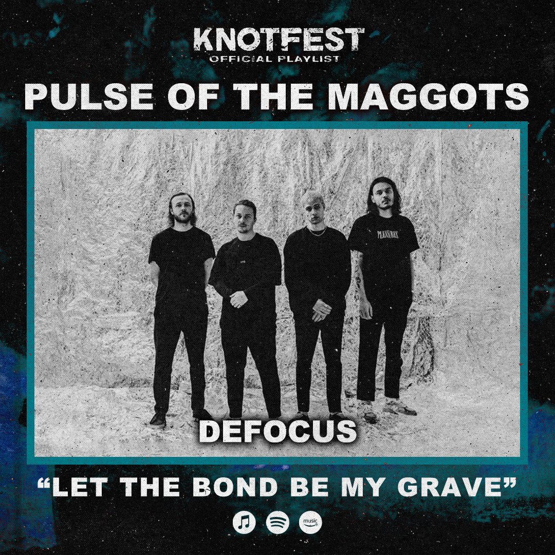 KNOTFEST's tweet photo. ⚡️PULSE OF THE MAGGOTS PLAYLIST⚡️⁠
⁠
THIS WEEK:⁠
"Starve" by @EnforcedRVA
⁠"Rise Of The Lifeless" by @tortureddemonuk
"let the bond be my grave" by @DefocusBand
"Weave" by @lockstepnoise

🎧 - https://t.co/ivISJVFgWO https://t.co/tcZuVqu44e