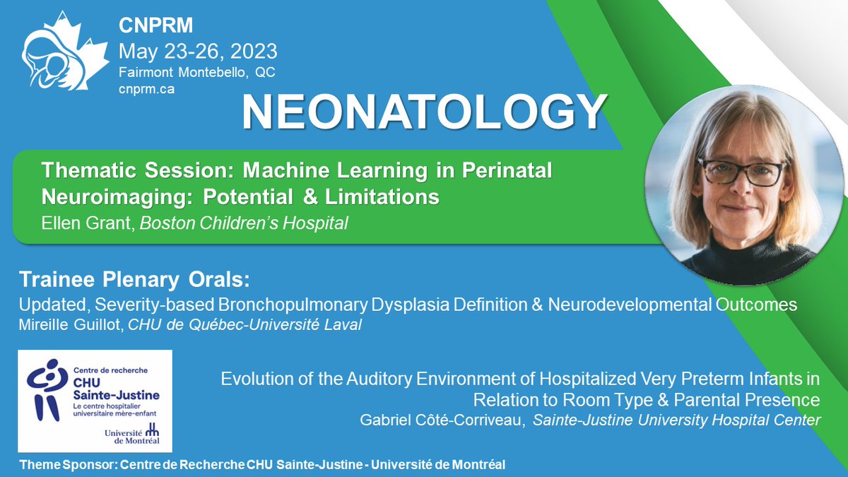 Check out these #Neonatology sessions and more in this year's #CNPRM2023 Program May 23-26 at <a href="/chatmontebello/">Fairmont Montebello</a>! 

cnprm.ca/program

Early bird rates only last til April 24 so register before then!

<a href="/Sloboda_Lab/">Debisvaccinated 💉😷Sloboda 🇺🇦</a> <a href="/ChuSteJustine/">CHU Sainte-Justine</a>