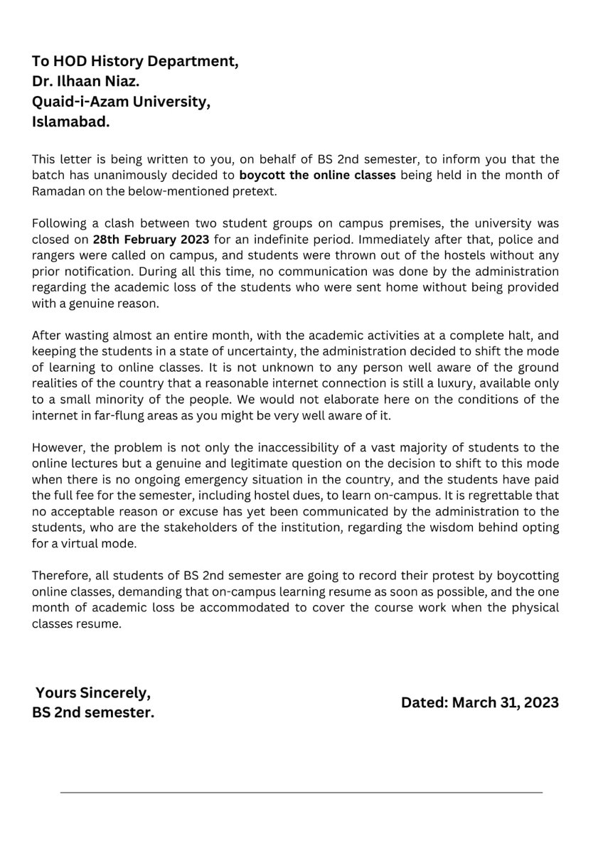 HeraldStudents's tweet image. The Students&apos; Herald expresses grave concern over the indifferent attitude of the administration of QAU towards genuine grievances and concerns of students who have been forced to shift to the online mode of learning.
1/4
#saveqau 
#SayNoToOnlineClasses