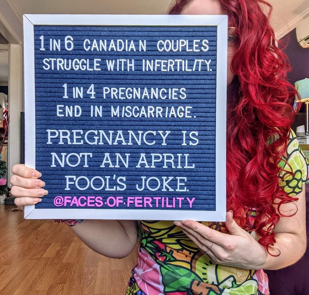 faces_fertility's tweet photo. Pregnancy is not an April fools joke.

It's not funny.
It's insensitive and cruel and can ruin someone's day.

You might not know which of your friends is mourning the loss of their pregnancy, which one has been crying every month when their period shows up,  1/2 https://t.co/jRhhxY8IIM