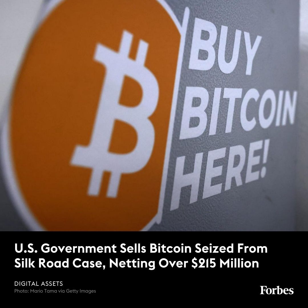 The U.S. government is back into cryptocurrency trading. Authorities said  Friday that they sold $215 million of the digital currency that it seized  in connection with the Silk Road marketplace. https://t.co/vb0utgNDKP