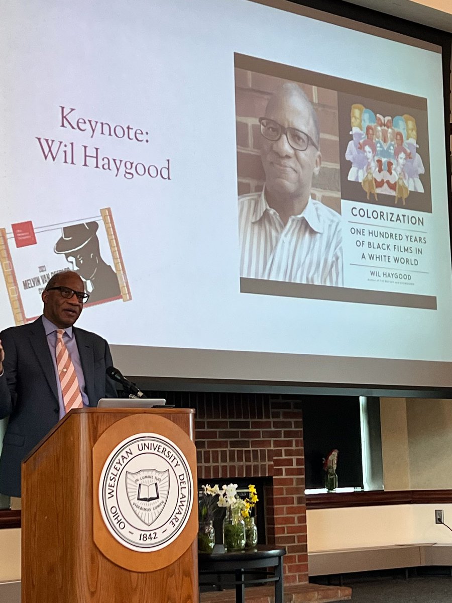 Rock_Jones_'s tweet photo. We are thrilled to be hosting a symposium exploring, honoring, and celebrating the legacy of Melvin Van Peebles, @OhioWesleyan class of ‘53. Panelists have come from across the country and around the world. Special thanks to keynote speaker and symposium adviser Wil Haygood. https://t.co/633Bemrke6