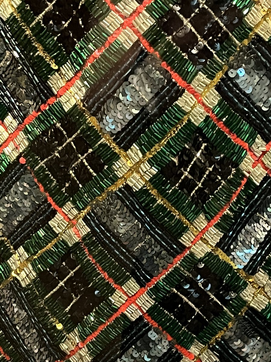 Wonderful exhibition - such stories behind the grid! Stunning too. #Tartan Go see! <a href="/VADundee/">V&A Dundee</a>