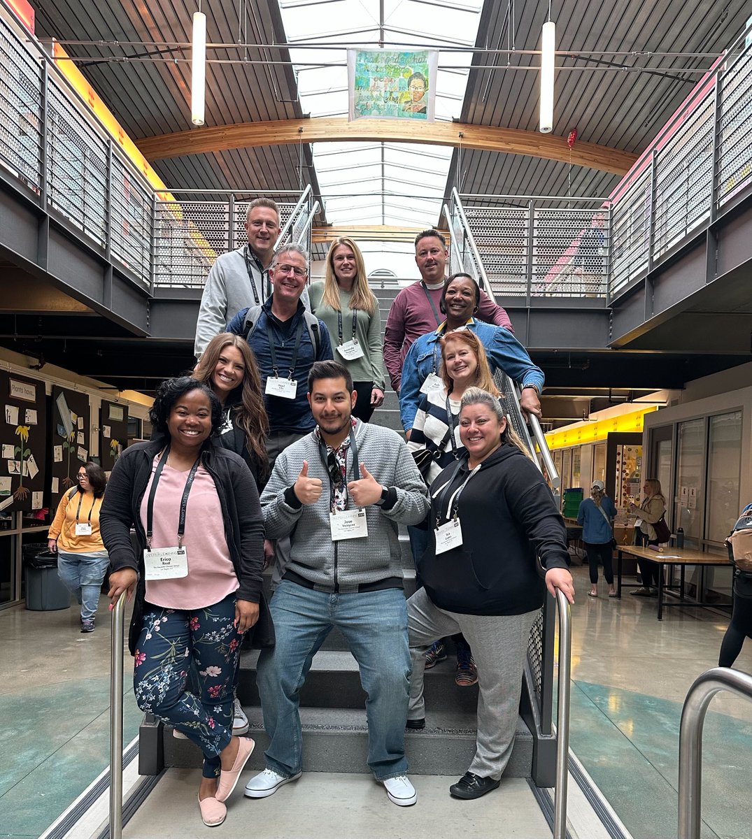 DawsonSchool's tweet photo. What can #professionaldevelopment look like for Dawson Faculty? Our latest example is of this awesome crew at #DEEPERLEARNING2023 @hightechhigh this week! Support opportunities like this by donating to the #WeBelieveinDawson annual fund campaign: https://t.co/VhydFgbJIo https://t.co/vgKYOrkAhg