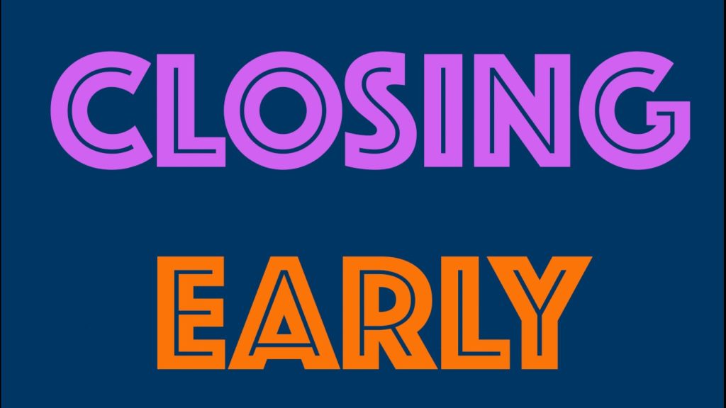 TheBookNookPIA's tweet photo. Due to the inclement weather that is predicted we are going to close early today. https://t.co/bQjCDAgQK6