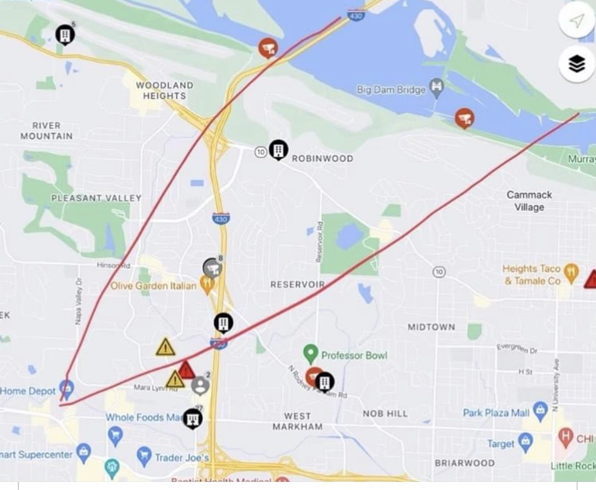 clarketucker's tweet photo. Please stay clear of this area so that emergency personnel can respond appropriately. 

A temporary emergency shelter is being set up at Hall High for anyone who has been displaced. https://t.co/zM9btndGZI