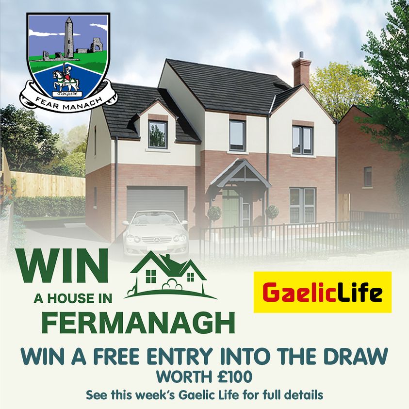 DEADLINE:  Saturday 11am is the deadline to WIN a FREE £100 ticket  for a draw and the chance to <a href="/WinAHouseInFerm/">WIN A HOUSE IN FERMANAGH</a> 

More: bit.ly/3G22PM2