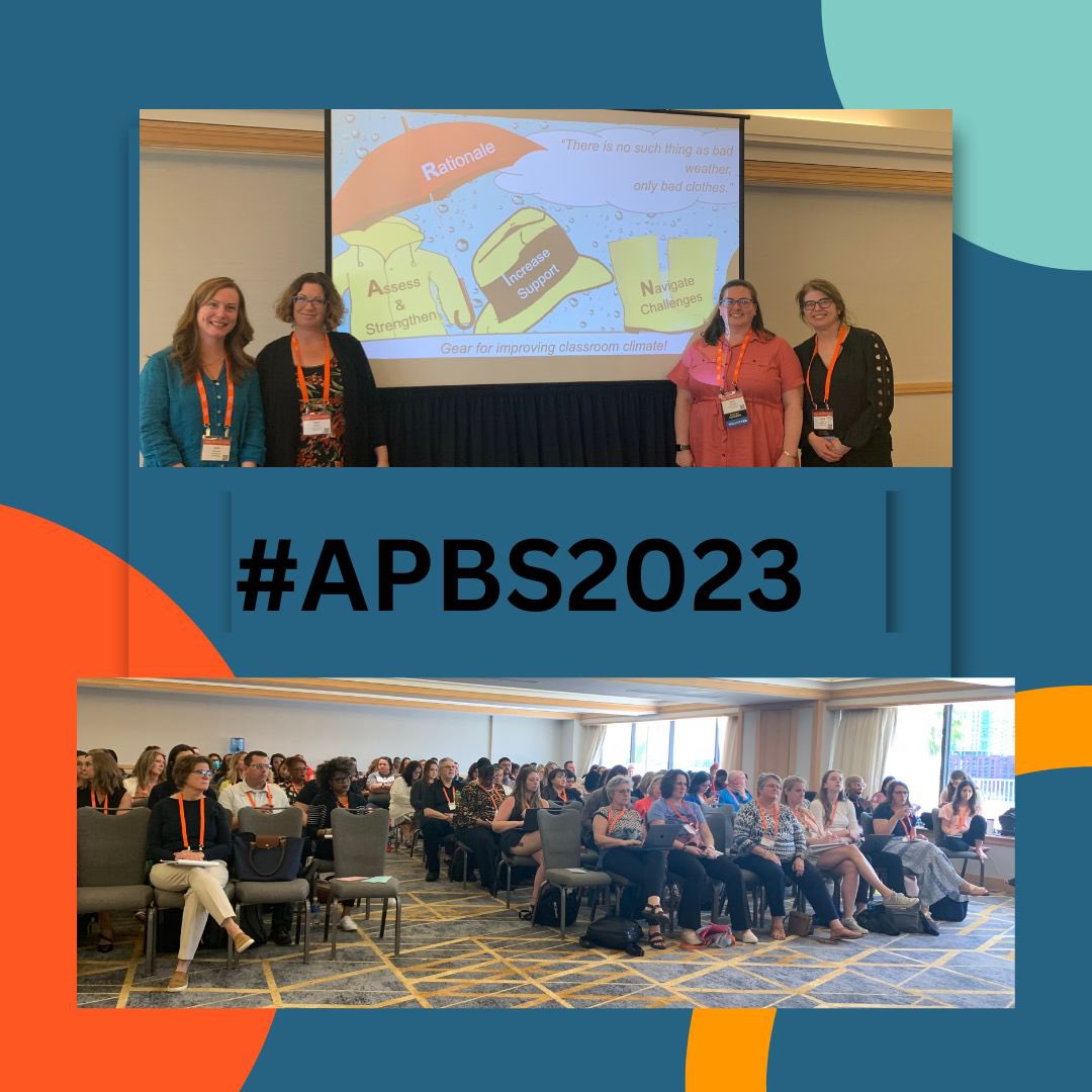 janet_vanlone's tweet image. Over 145 attendees at our #APBS2023 session &quot;Key practices to support social emotional behavior development in the classroom&quot;. We loved all of the enthusiasm from these dedicated educators on a sunny Friday afternoon! ☀️