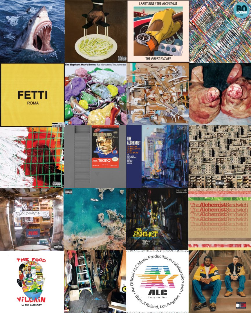 nfr_podcast's tweet photo. This run that The Alchemist has been on since 2018 needs to be studied.

This doesn’t even include his production credits on albums or his Craft Singles series from earlier https://t.co/WghXnrEV3S