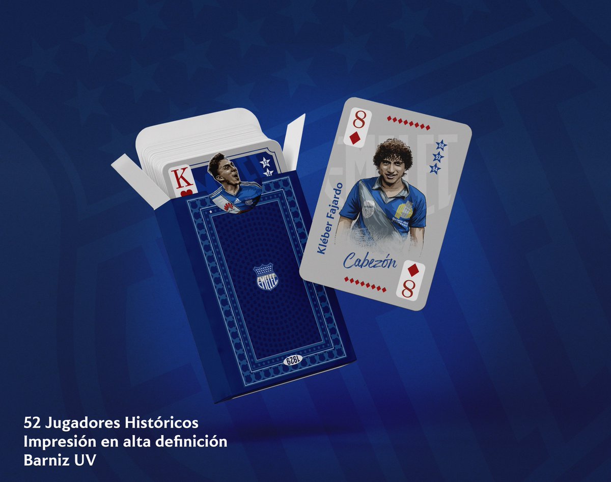 Vengo trabajando algunos meses en este proyecto, son unos Naipes Históricos del bombillo. 

Espero tenerlos listos para el aniversario 94 del <a href="/CSEmelec/">Club Sport Emelec</a> …cada naipe tendrá un jugador histórico ilustrado. 

⚡️💙