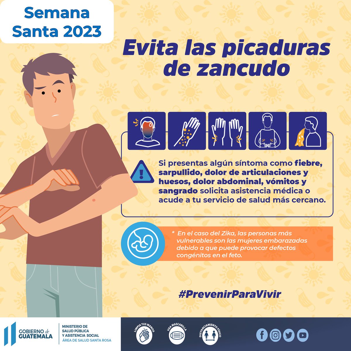 #DASSantaRosa | En esta Semana Santa 2023, ¡cuídate y cuida de los tuyos! #PrevenirParaVivir