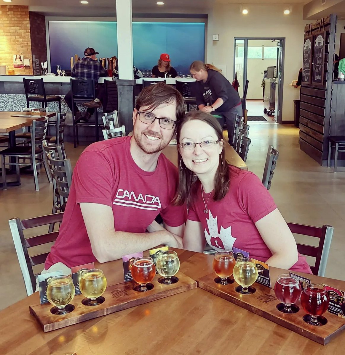 Hello, Friday, my old friend. Nice to see you again.

Who's got a trip to the brewery or cidery on the agenda for this weekend? 🍻 Tag your next stop!

Thanks for the great photo Jen and Alex:) Nice shirts! 😀

#oleoriginals
#lovewhereyourefrom
#canadatshirt
#iheartcanada