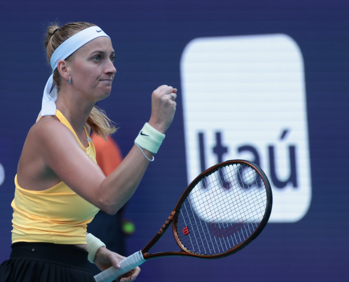 WTAMeridaOpen's tweet photo. ¡Tendrá su PRIMERA final en Miami! 🌴

Kvitova venció a Cirstea 7-5 y 6-4 en el #MiamiOpen 🔥 https://t.co/w2kSVHSong
